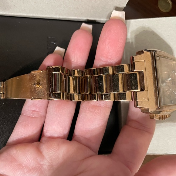 Michael Kors Square Rose Gold Watch - Picture 4 of 7
